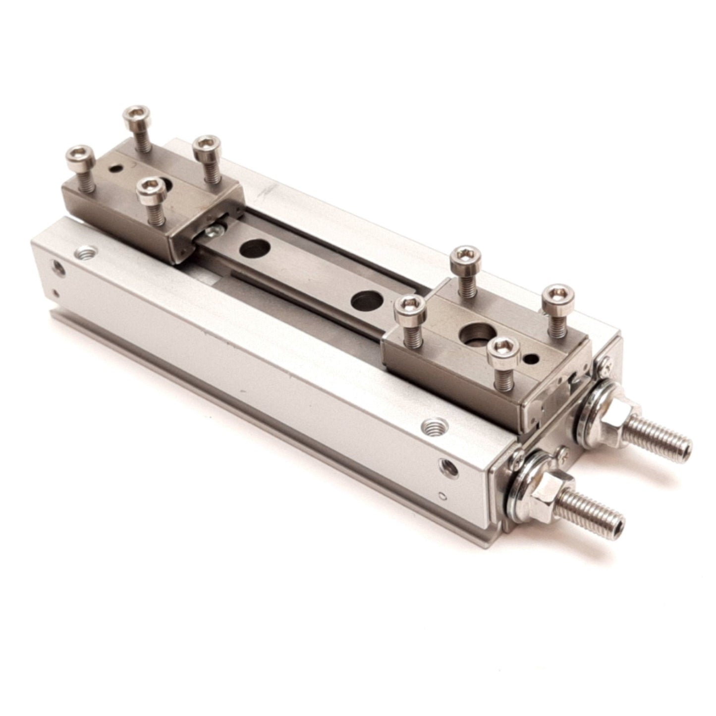 Used SMC MHF2-12D2-X83A1 Air Gripper, Bore: 12mm, Stroke: 48mm, 0.1-0.7MPa, M5x0.8