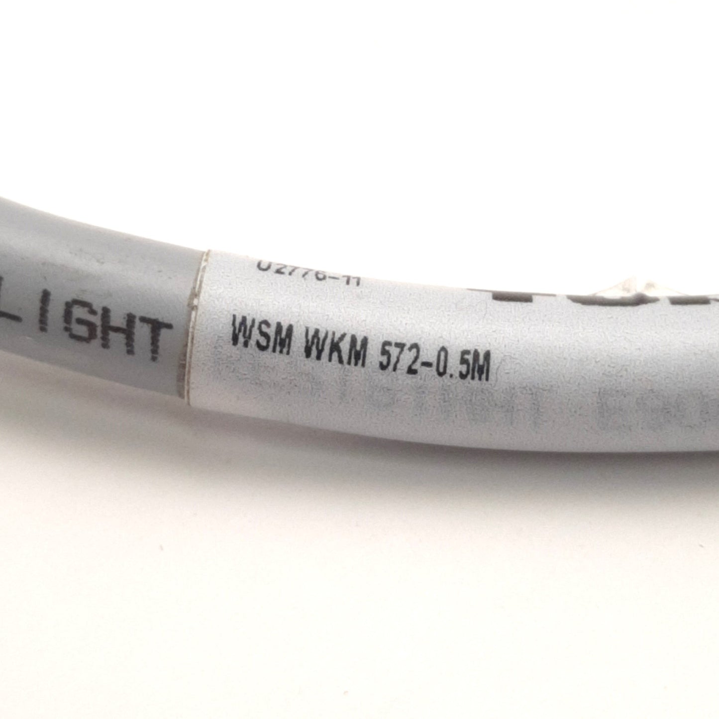 Used Turck WSM WKM 572-0.5M U2776-11 MiniFast 5-Pin 90 Deg Male to Female, 7/8-16UNC