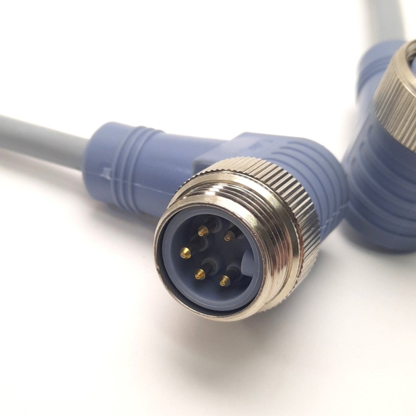 Used Turck WSM WKM 572-0.5M U2776-11 MiniFast 5-Pin 90 Deg Male to Female, 7/8-16UNC