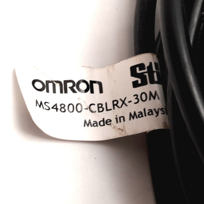 Used Omron MS4800-CBLRX Safety Light Curtain Receiver Cable, 8-Pin Female, ~18m