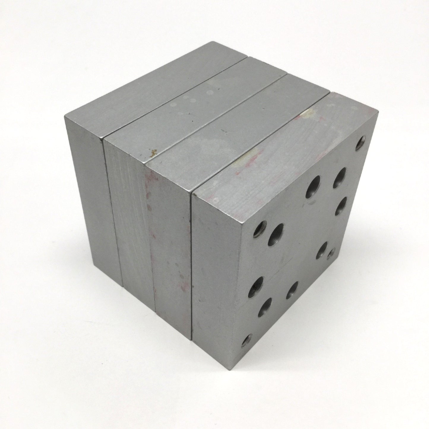Used Lot of 4 80/20 2407 Aluminum Leveling Caster Base Plate 3" x 3" x .75" 15 Series