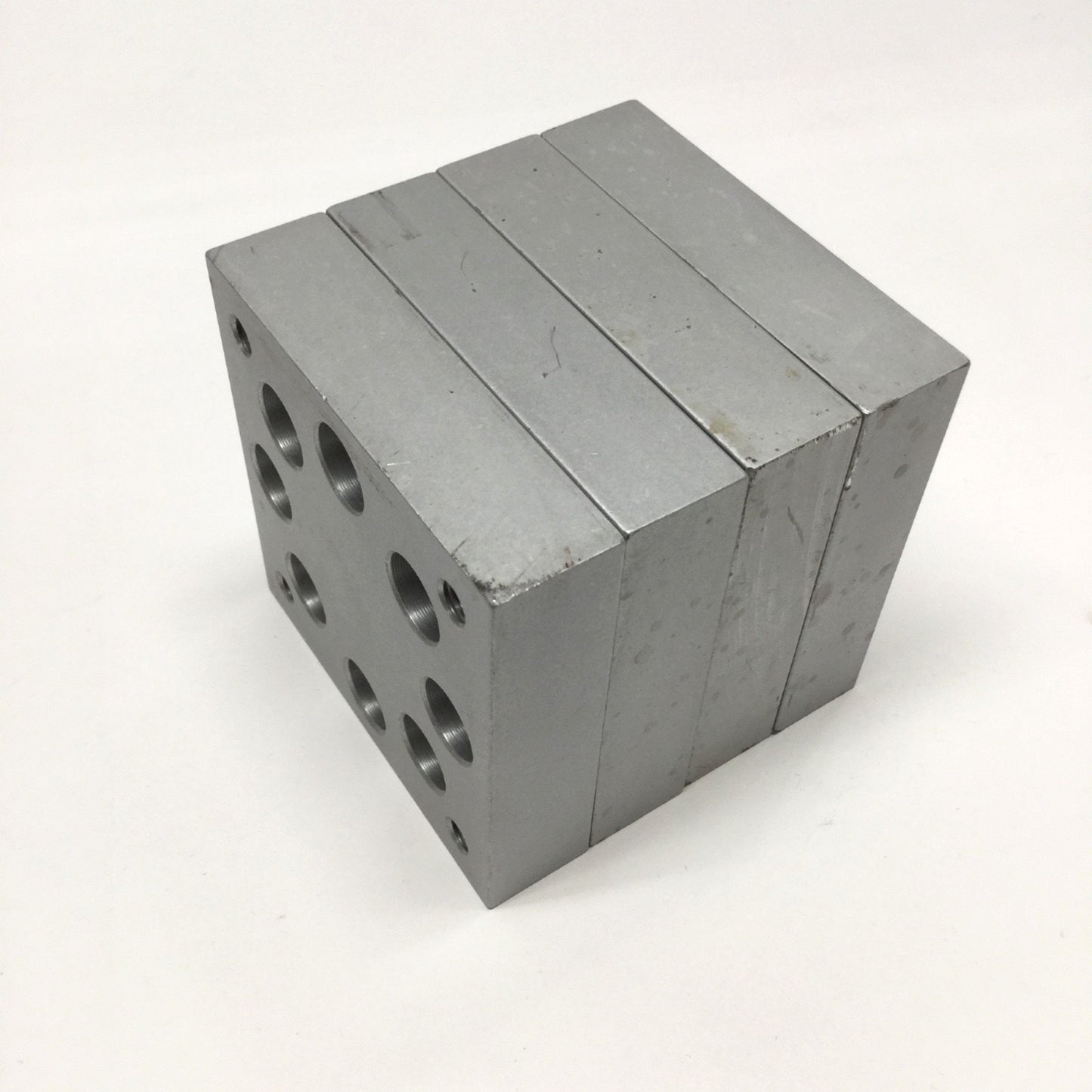 Used Lot of 4 80/20 2407 Aluminum Leveling Caster Base Plate 3" x 3" x .75" 15 Series