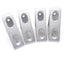 Used Lot of 4 80/20 4336 Tall Gusseted Inside 90° Corner Bracket, 4-Hole, 15 Series