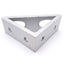 Used Lot of 4 80/20 4336 Tall Gusseted Inside 90° Corner Bracket, 4-Hole, 15 Series