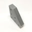 Used Lot of 4 80/20 4461 Aluminum 90° Angled Squared Flat Plates, 6-Hole, 15-Series