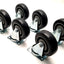 New Lot of 6 Shephard Casters PGS40120ZN-TPU22(GG) 4x1-1/4" TPU Wheel, 5" Height