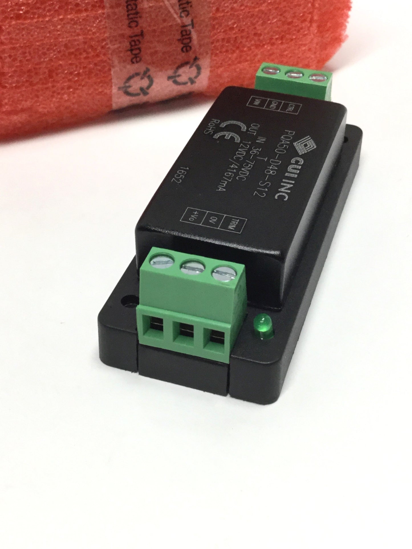 New – Open box CUI PQA50-D48-S12-T DC-DC Converter Power Supply 36-75VDC In, 12VDC 4.1A 50W Out