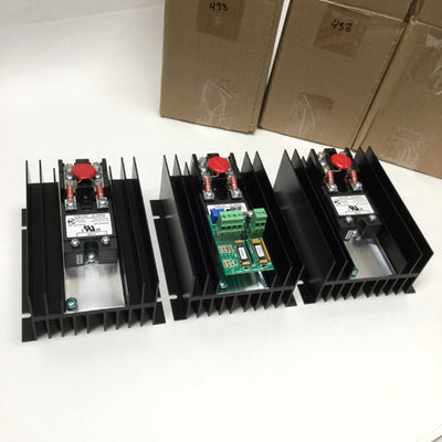 New – Open box Control Concepts 3321A-48-30-4/20mA 3-Phase SCR Power Controller, 480VAC, 30A