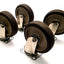 Used Lot of 4 Metro 5BP Swivel Casters 5"x1-1/4" Polyurethane Wheel, 300lb Capacity