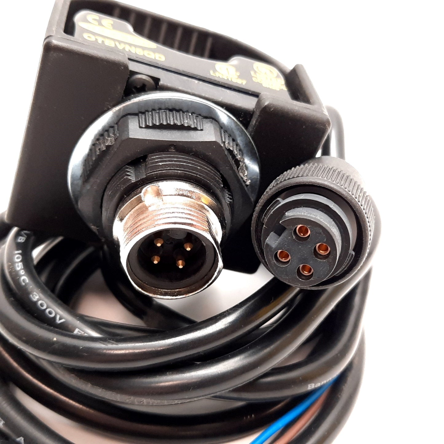 Used Banner OTBVN6QD Opto-Touch Momentary Action Button 10-30VDC W/ Cable & Guard