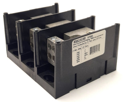 New – Open box Ferraz Shawmut 67583 Power Distribution Block 3P 175A, 600V, 5" x 4" Base