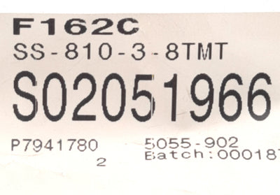 New – Open box Swagelok SS-810-3-8TMT Stainless Male Run Tee Fitting 1/2" NPT to 1/2" Tube