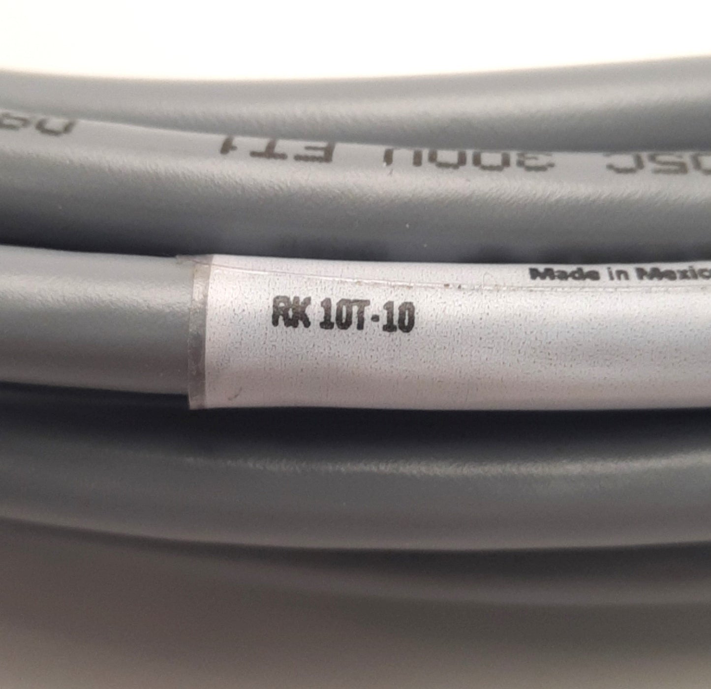 New Turck RK 10T-10 U-02592 Sensor & Actuator Cord M12 F 10-Pin to Leads, 10m 75v 2A