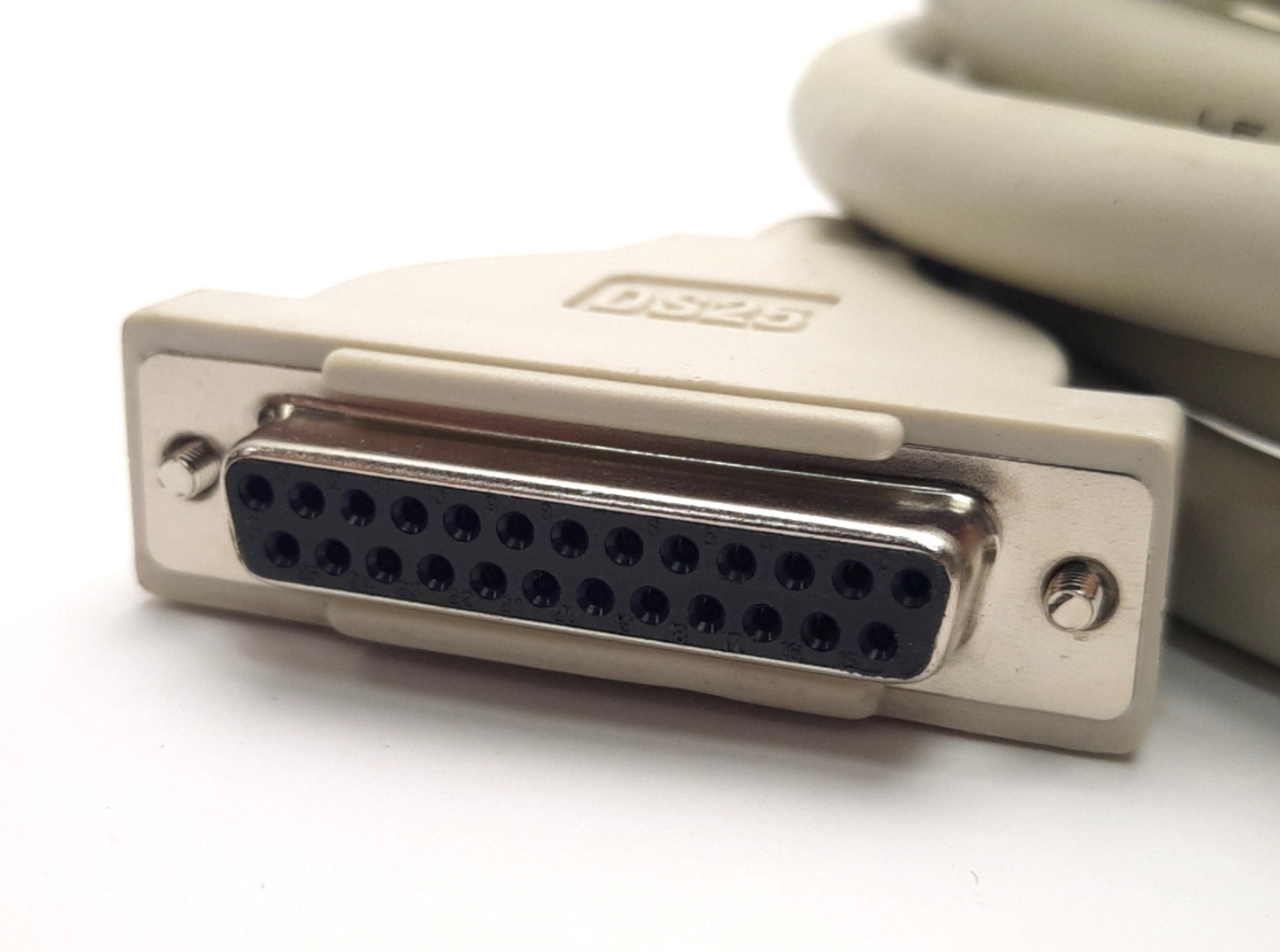 Used SMC AXT100-DS25-030 D-Sub Cable for Manifolds, DB25F to 5-Pin Circular, 3m