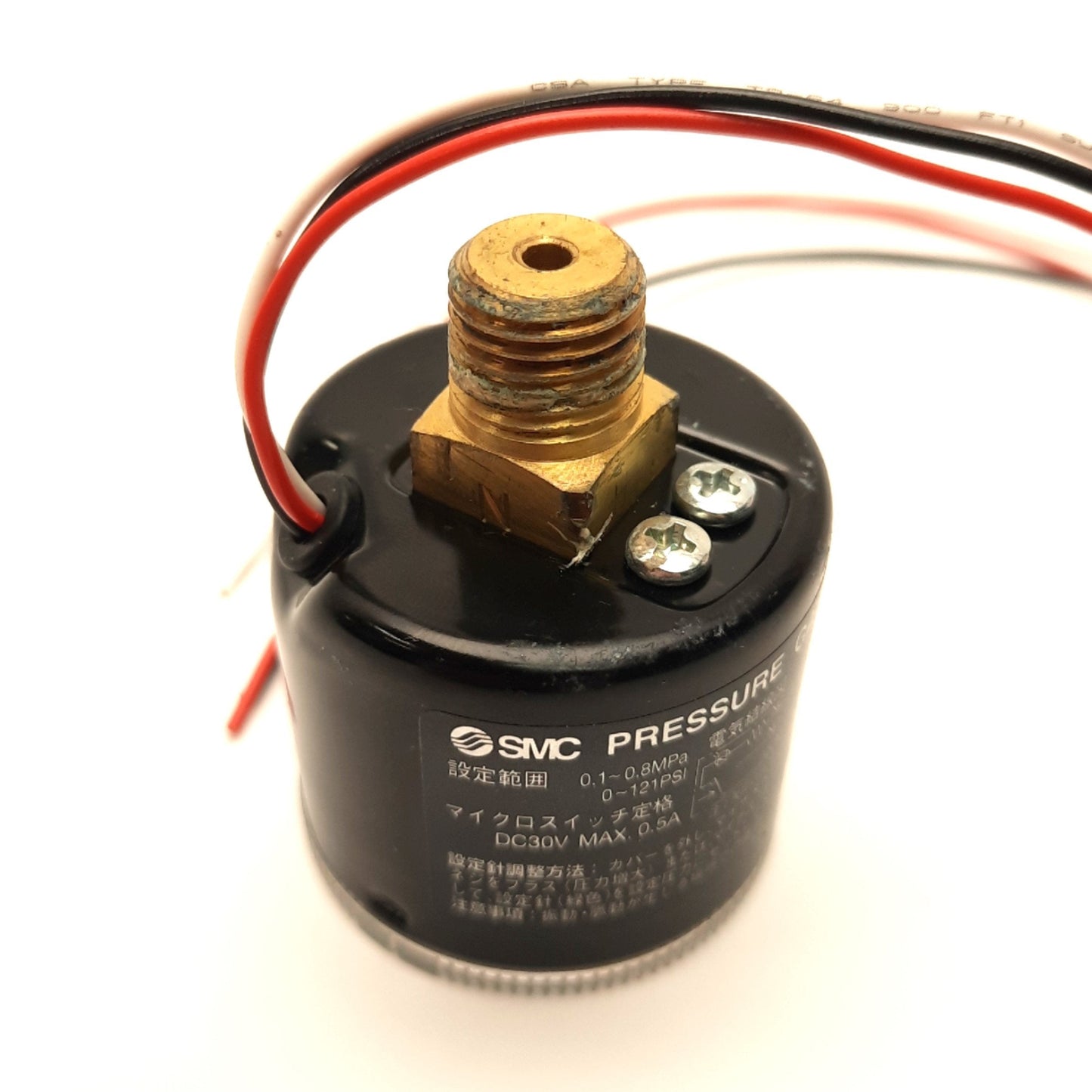 Used SMC GP46-10-02L5 Pressure Gauge with Switch 42.5mm 1MPa Gauge,30v DC 0.5A Switch