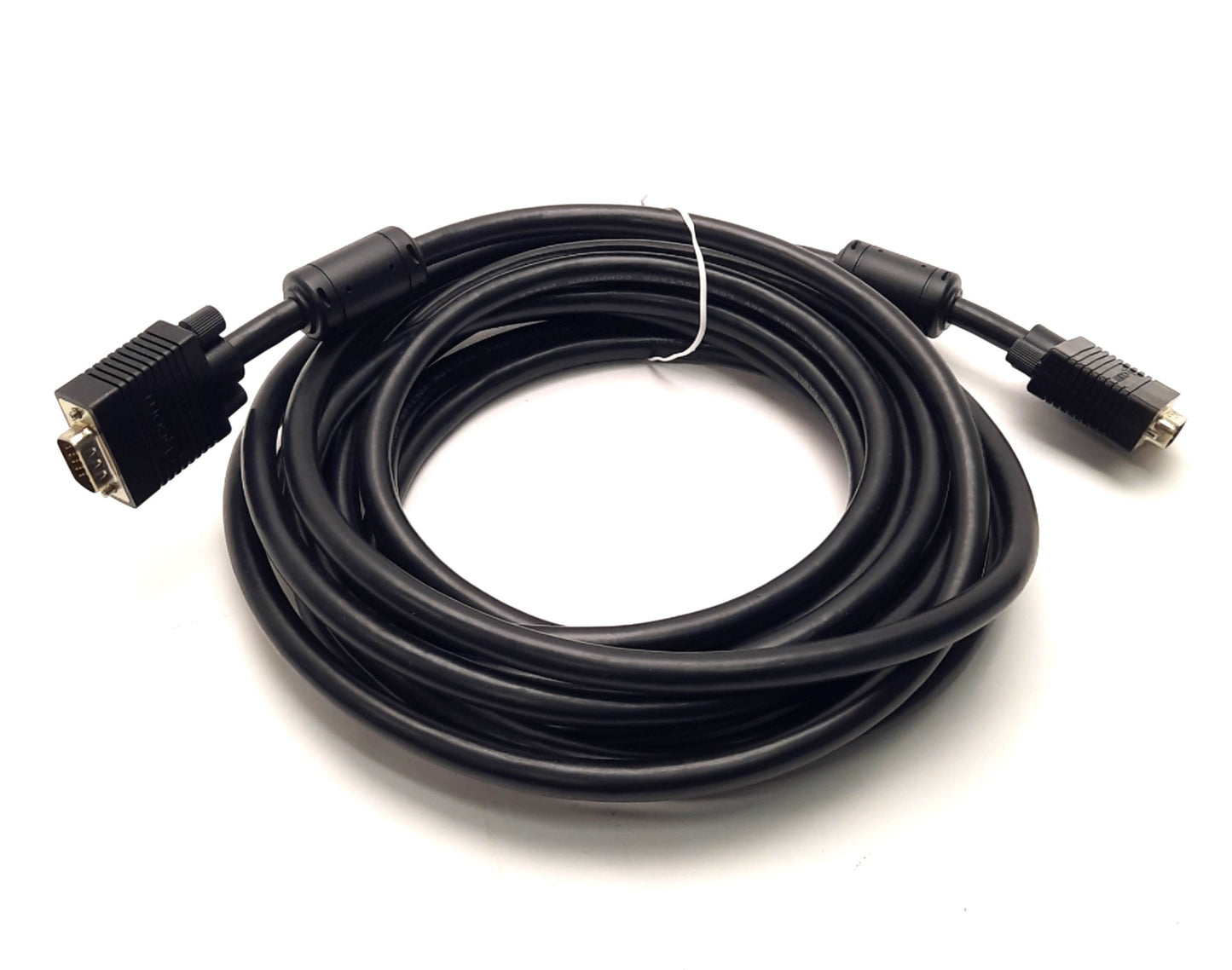 New L-Com CTLF3VGAMM-20 VGA Cable HD15 Male to Male, Length 20', Ferrite Cores Black
