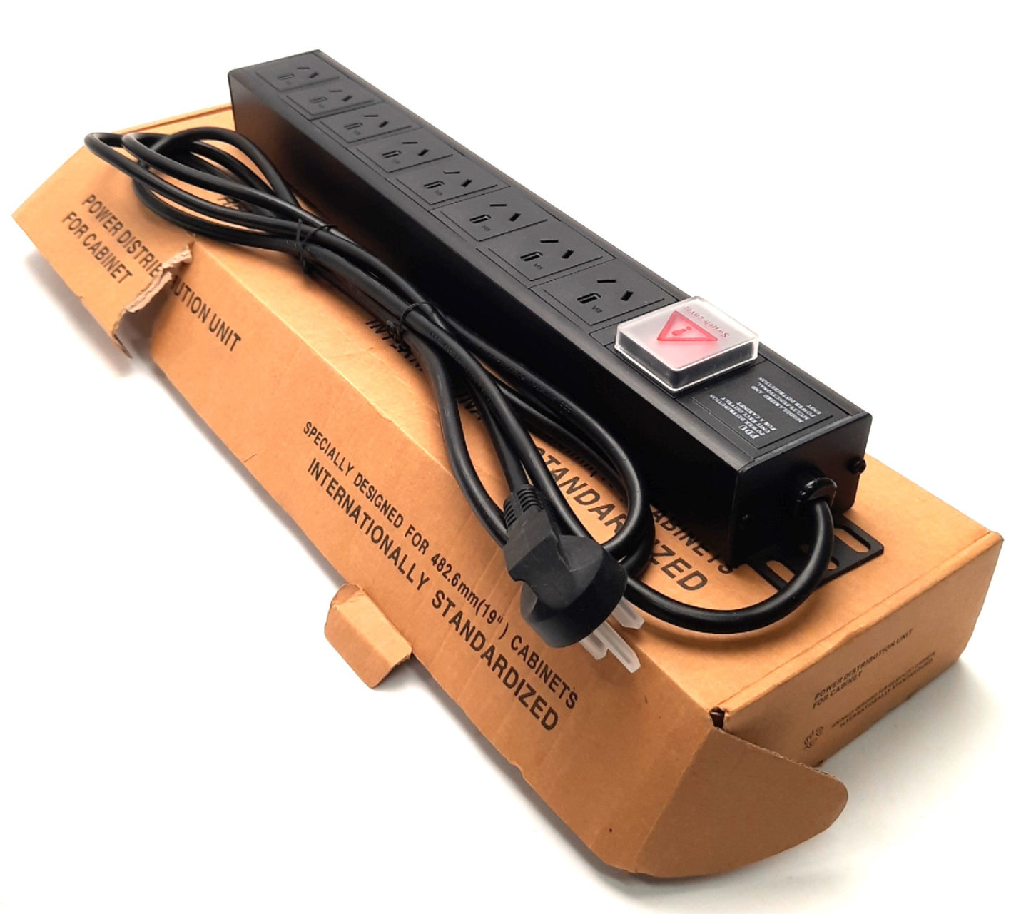 New International Configurations 60808 Power Distribution Unit 250v 10A, 19" x 1.25"