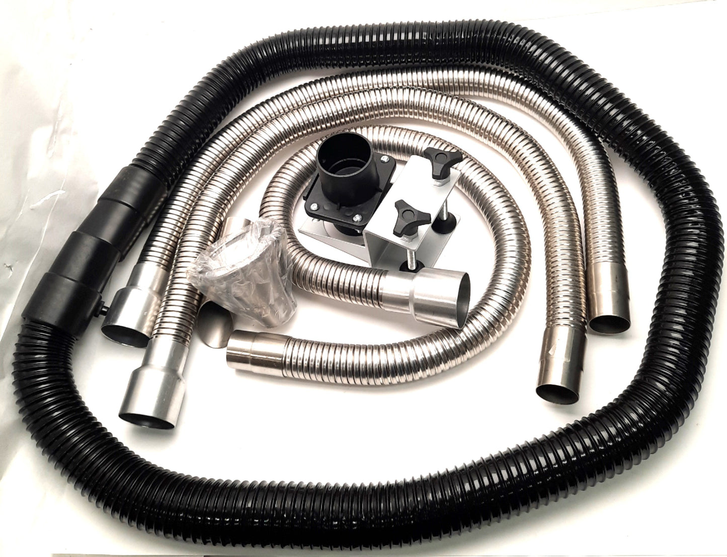 New Purex 100295 Stainless Flexible Arm Kit 38mm x 1m Hose, Collar Support & Valve