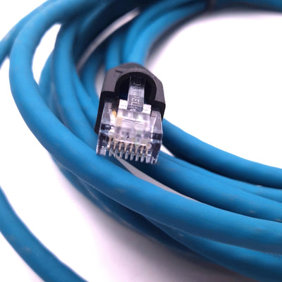 New Balluff M424-E894-8G-695-EX64N9-050 Double Ended Cordset Ethernet 300V 4 Pin