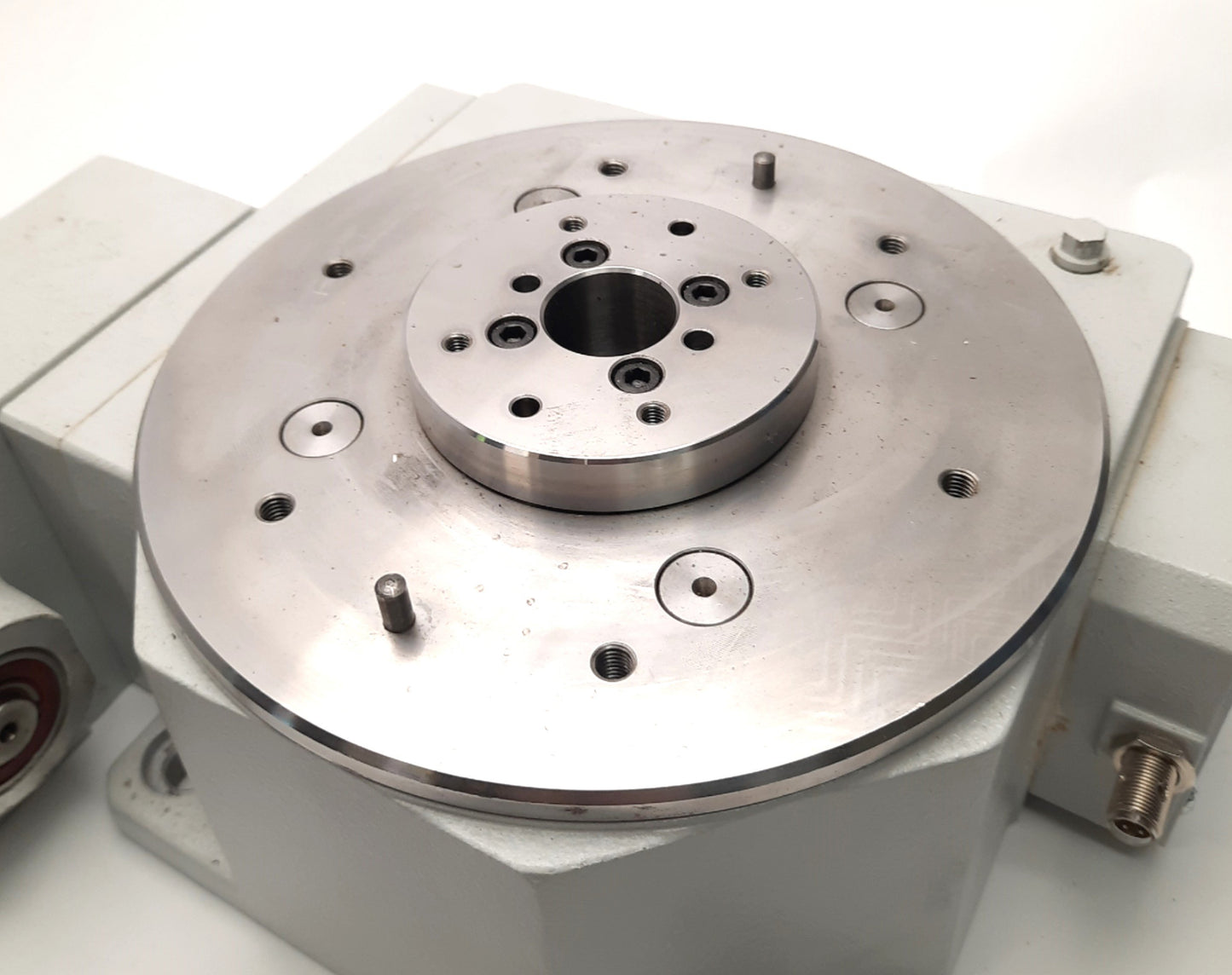 Used Weiss TC0220T-74 Rotary Indexing Table 220mm Flange, 63/71 Motor, 145 Nm