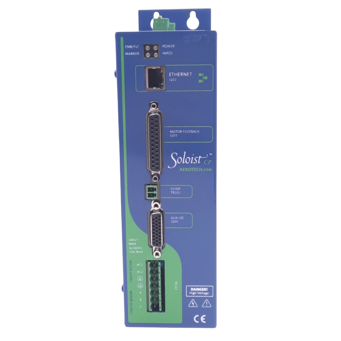 Used Aerotech SOLOISTCP10 Soloist CP Servo Drive Out: 3Ø 340VDC 10A In: 1Ø 240VAC
