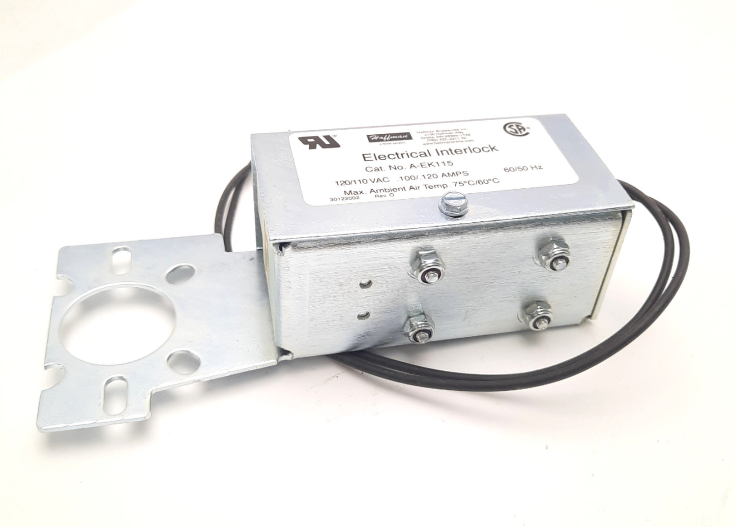 Used nVent Hoffman A-EK115 Electrical Interlock 110/120v AC 50/60Hz 0.1A/0.12A