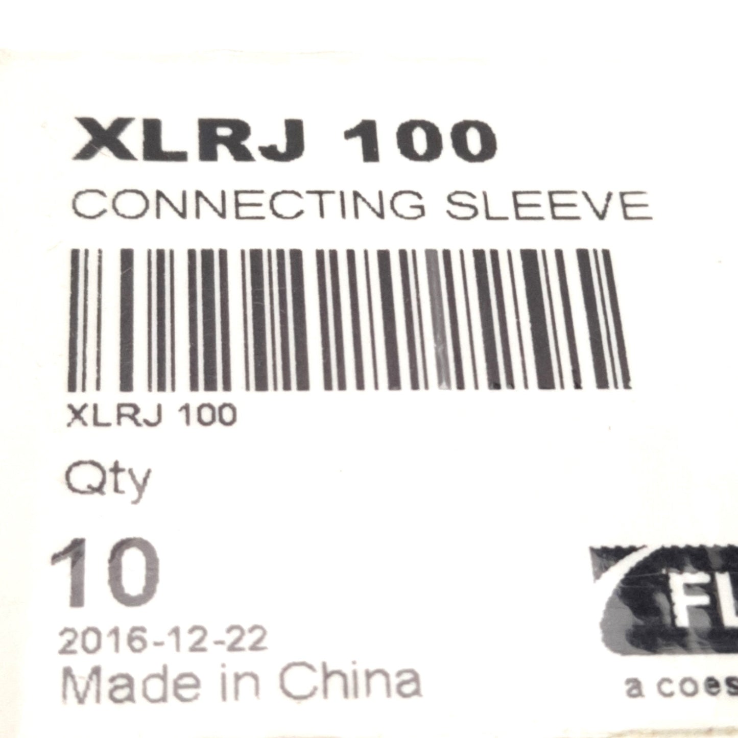 New Lot of 10 Flexlink XLRJ 100 Connecting Sleeve 100mm Length, 50mm Mounting