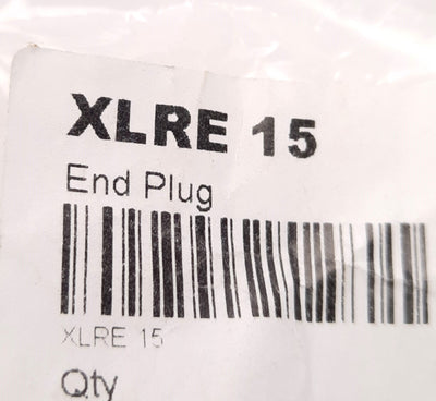 New Lot of 60 FlexLink XLRE 15 End Plug, 15mm Size, 15x20mm Plug, Plastic