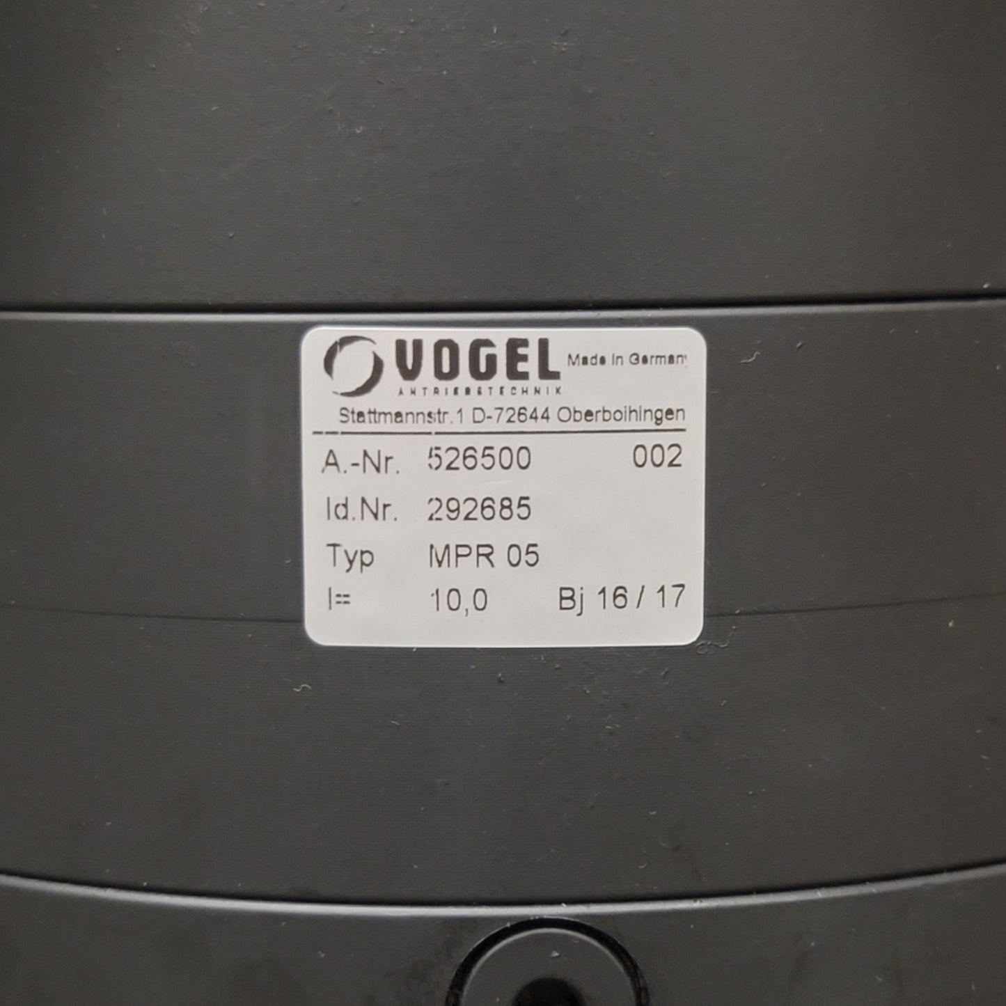 New VOGEL LENZE MPR 05 MPR 500 Low Backlash Planetary Gearbox 10:1, 1000Nm, 2500RPM