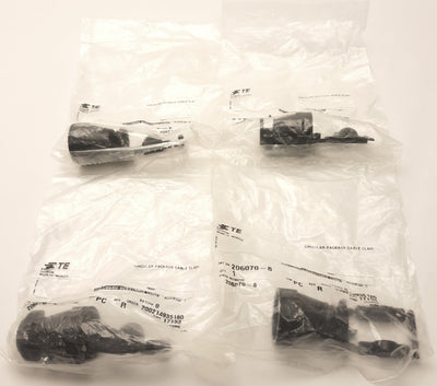 New Lot of 4 TE Connectivity 206070-8 Cable Clamp Kit, Standard, Shell Size 17. CPC
