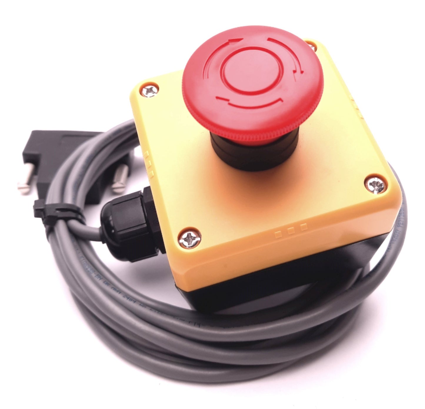 Used Idec FB1W-HW1B-V402R Emergency E-Stop Pushbutton Switch Enclosure, Twist-Reset