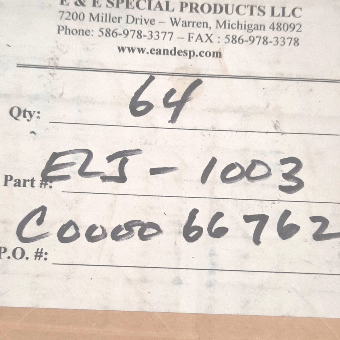 New Lot of 4 E&ESP ELJ-1003 Leveling Jack Body/Nut 3-3/16" Height 1"-14 Thread
