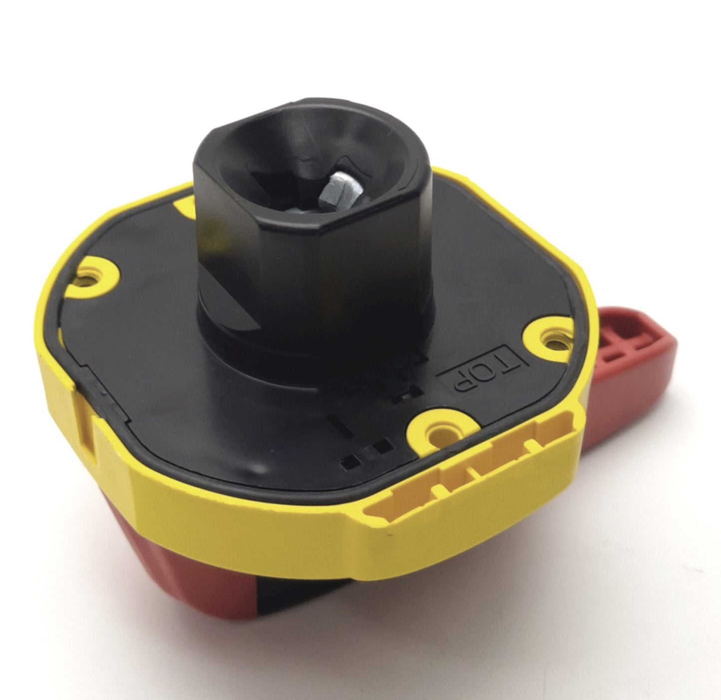 New – Open box Allen Bradley 194R-PY Disconnect Switch Rotary Handle Padlockable, Red/Yellow