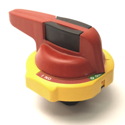 New – Open box Allen Bradley 194R-PY Disconnect Switch Rotary Handle Padlockable, Red/Yellow