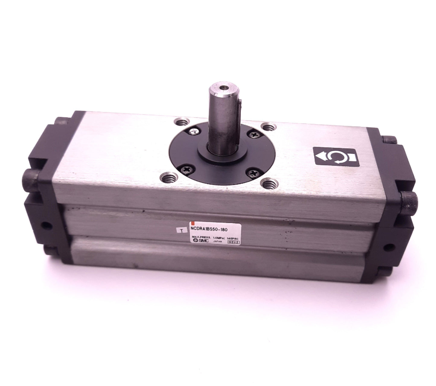 Used SMC NCDRA1BS50-180 Rack & Pinion Rotary Actuator Single Rod 2" Bore 145Psi