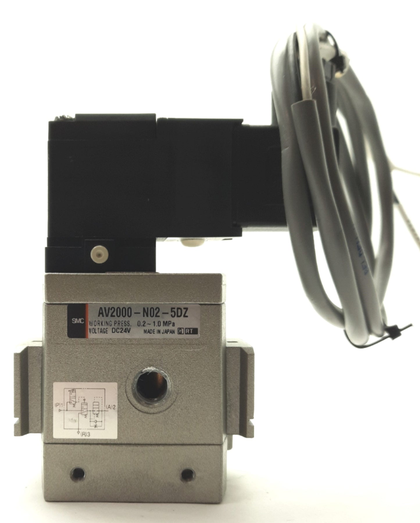 Used SMC AV2000-N02-5DZ Soft Start Up Valve, 1/4"NPT, 0.2-1MPa, 24VDC