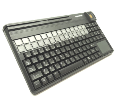 Used Cherry G86-62461 SPOS Compact USB Keyboard/Touchpad, Biometrics, CC Reader