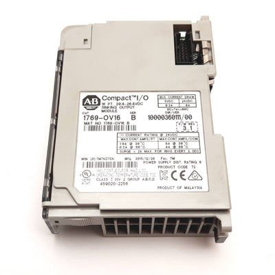 Used Allen Bradley 1769-OV16 Ser. B CompactLogix PLC 16-Point Output Module 24VDC