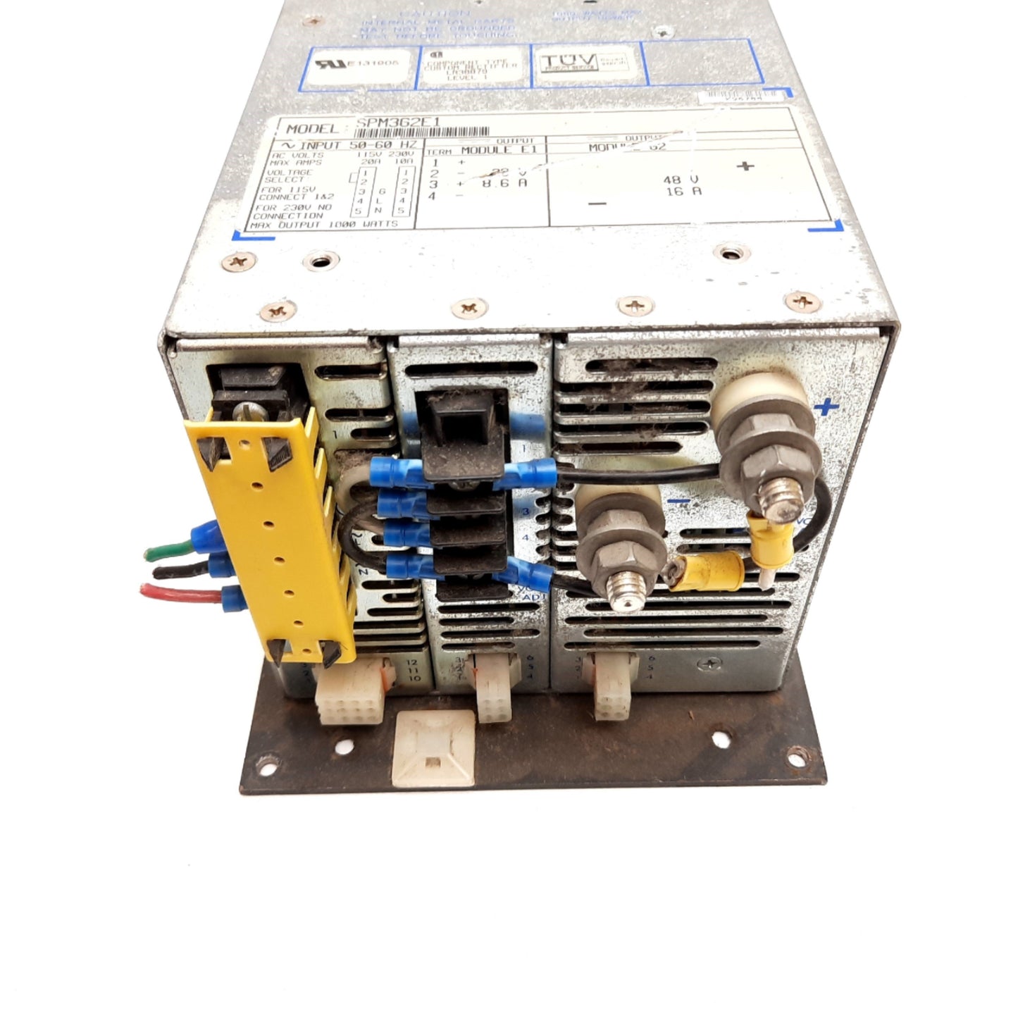 Used Power-One SPM3G2E1 Power Supply, Input: 115/230VAC, Output: 28VDC/48VDC 1000W