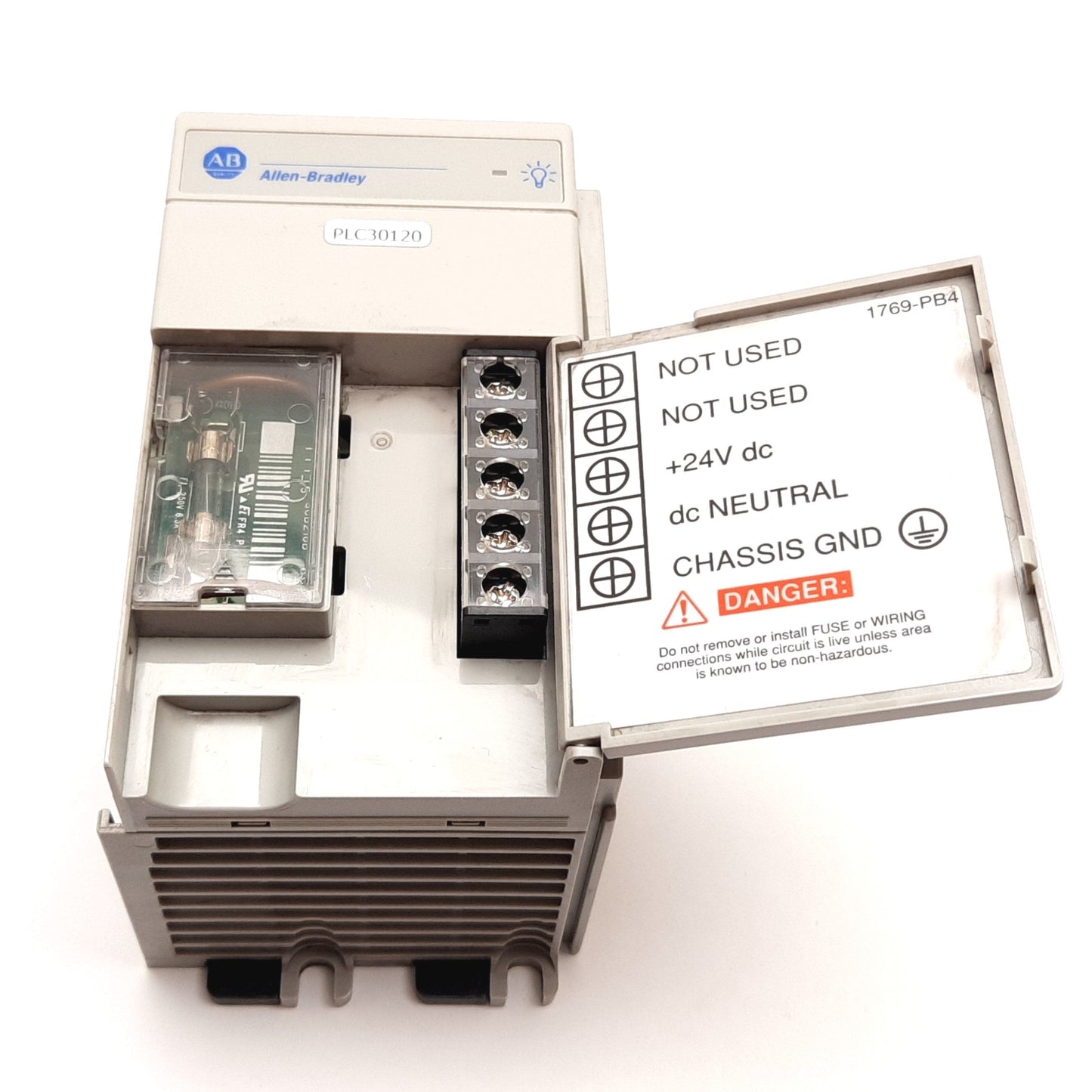 Used Allen Bradley 1769-PB4 Ser A Compact I/O Power Supply In 24VDC, Out 5V/24VDC