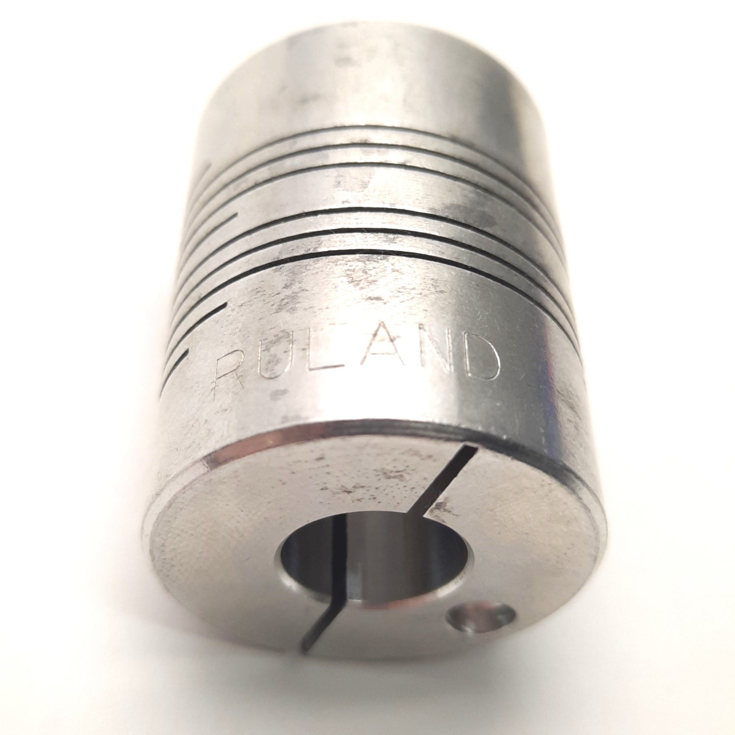Used Ruland MWC30-12MM-3/8"-A Beam Coupling Aluminum Clamp 12mm x 3/8" Bore, 30mm OD