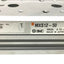 Used SMC MXS12-50A Compact Air Slide Table Dual Rod Bore:12mm, Stroke:50mm Adjustable