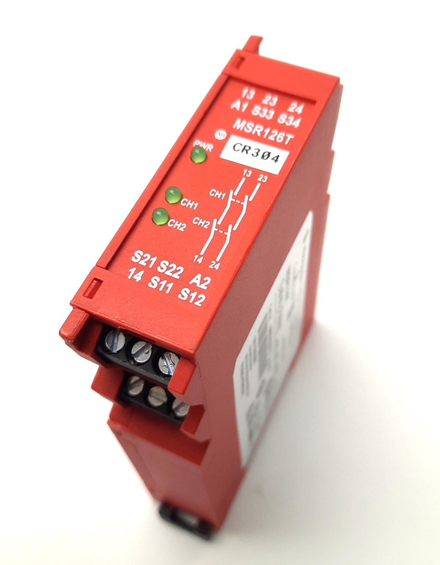 Used Allen Bradley 440R-N23117 Ser A Guardmaster Safety Relay 1x Input NC 24VAC/DC