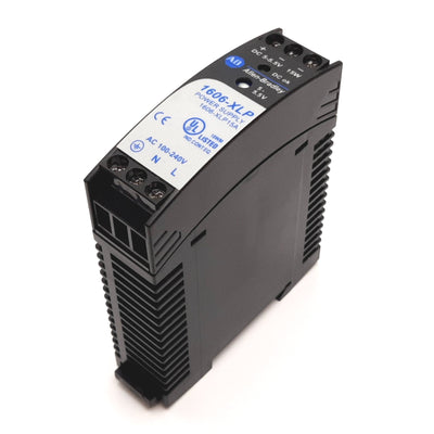 Used Allen Bradley 1606-XLP15A Power Supply, Input: 100-240VAC, Output: 5-5.5VDC 15W