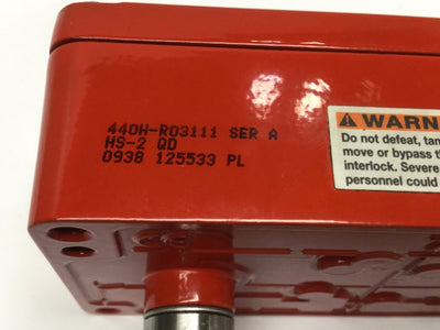 Used Allen Bradley 440H-R03111 Rotacam Safety Interlock Hinge Switch 2NC-1NO Ø16mm