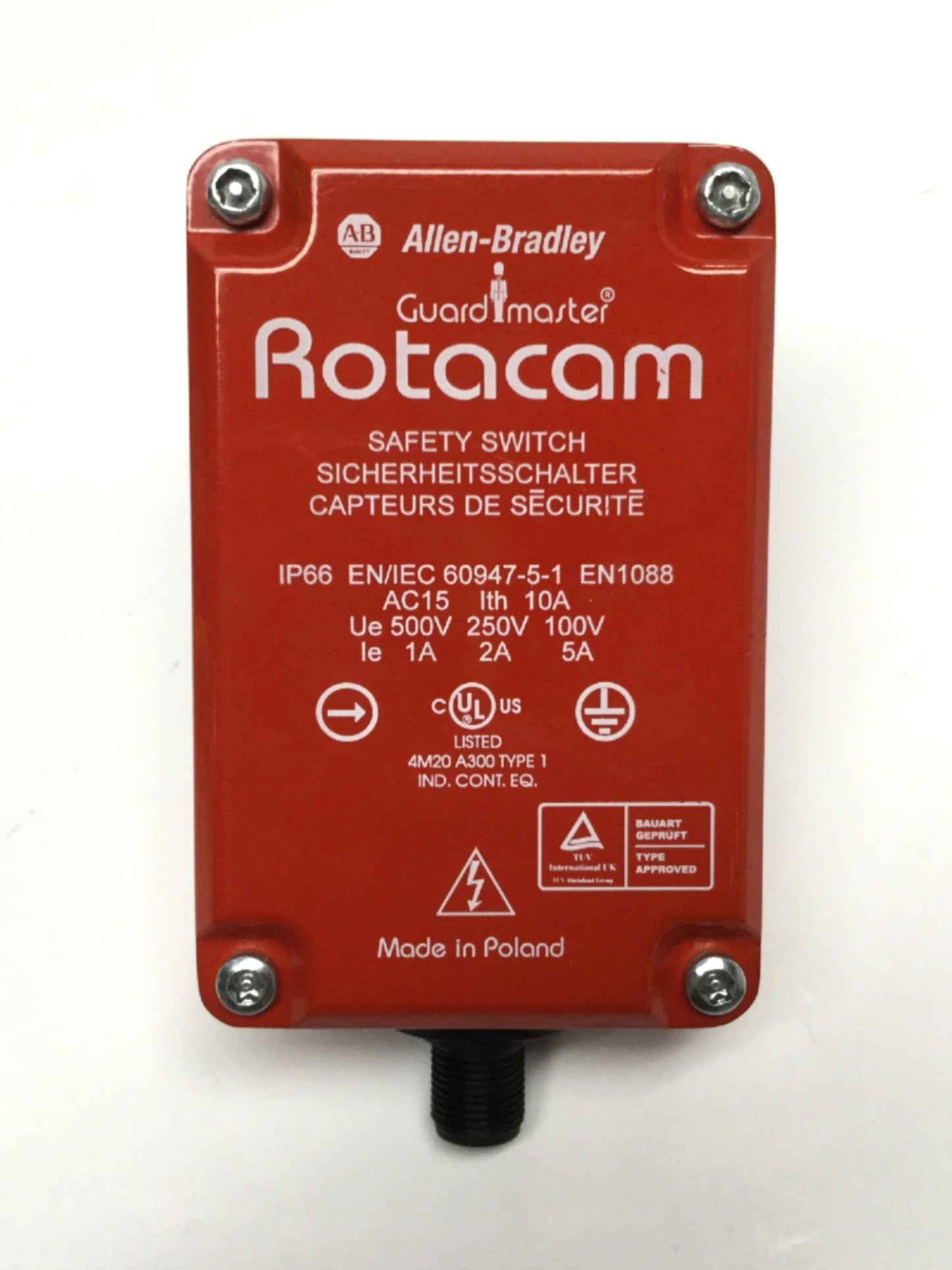 Used Allen Bradley 440H-R03111 Rotacam Safety Interlock Hinge Switch 2NC-1NO Ø16mm