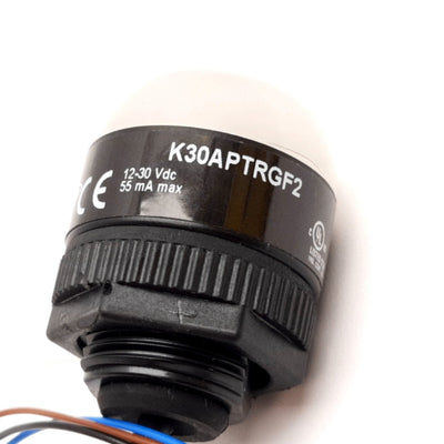 Used Banner K30APTRGF2 EZ-LIGHT Illuminated Touch Button Sensor Switch, PNP-NO, 24VDC