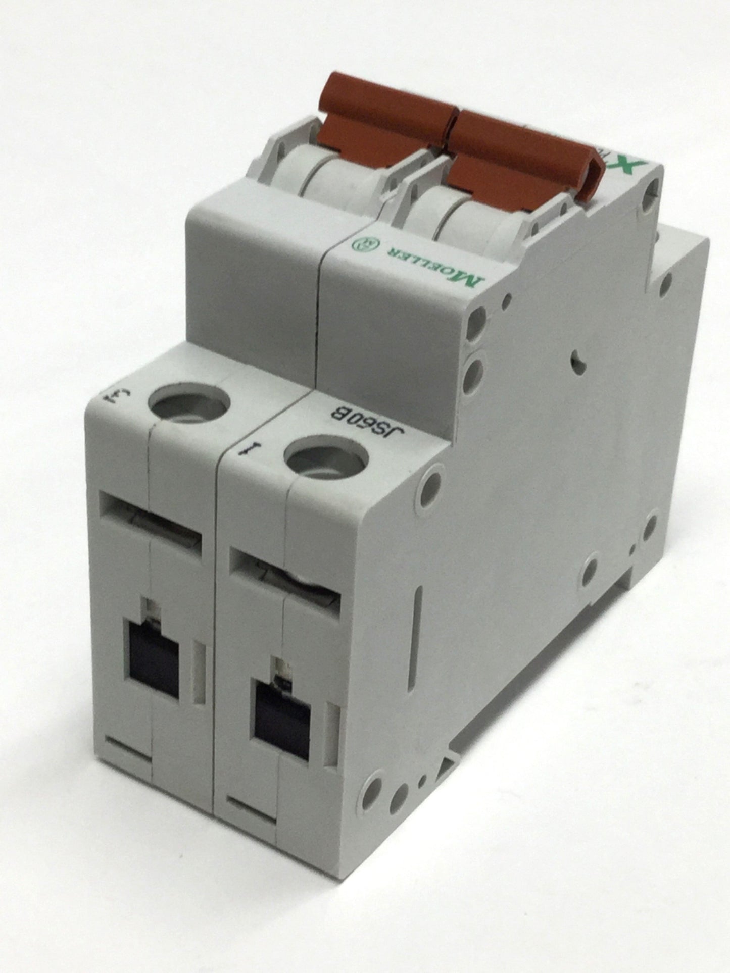 Used Moeller PLSM-D4/2 Xpole Mini Circuit Breaker 2-Pole, 4A, 400VAC, D-Curve Trip
