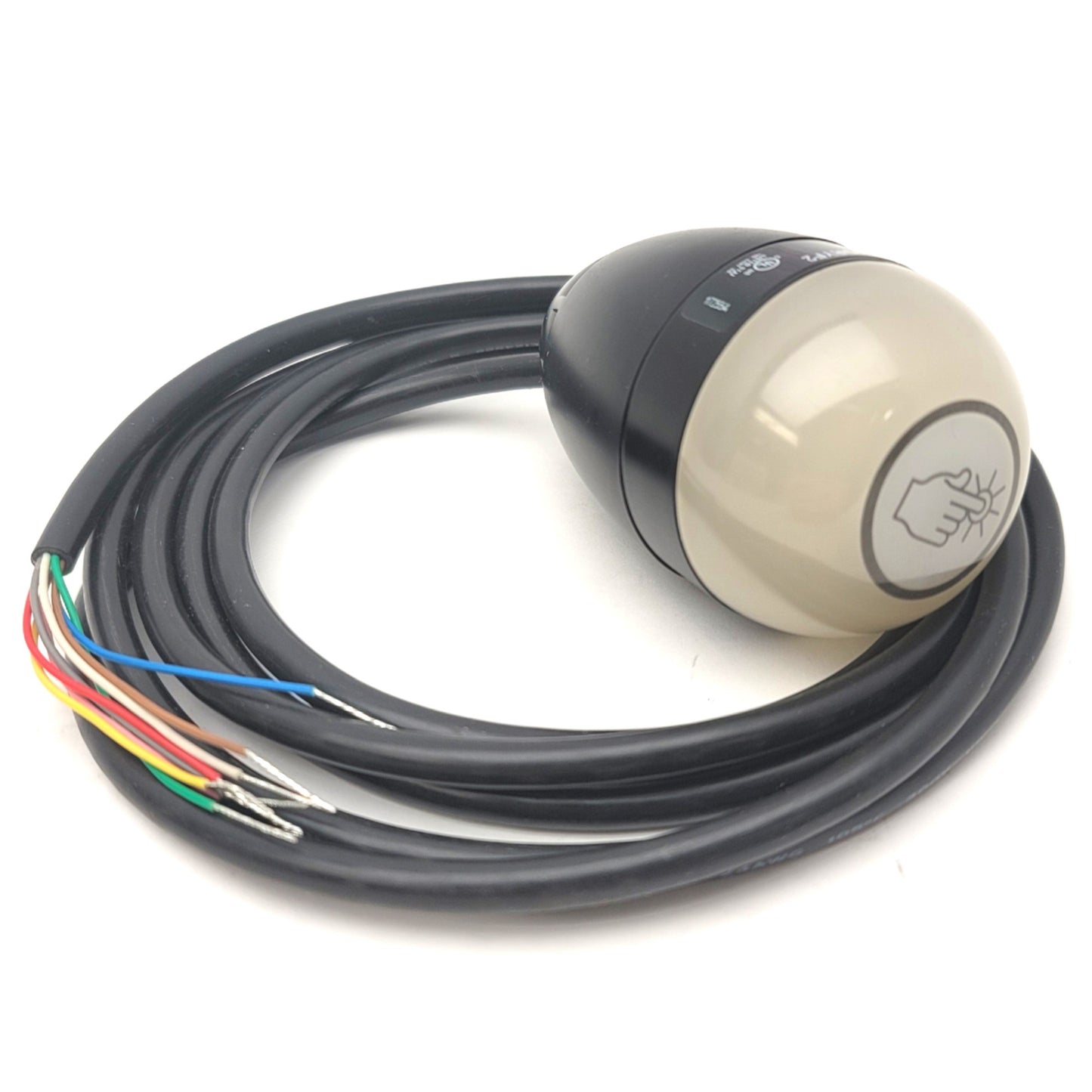 New – Open box Banner Engineering K50APT2GRYF2 Illuminated Touch Button 12-30VDC, PNP, Gr Rd Yl