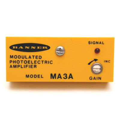Used Banner MA3A MICRO-AMP Modulated Photoelectric Sensor Amplifier, 10-30VDC, NPN